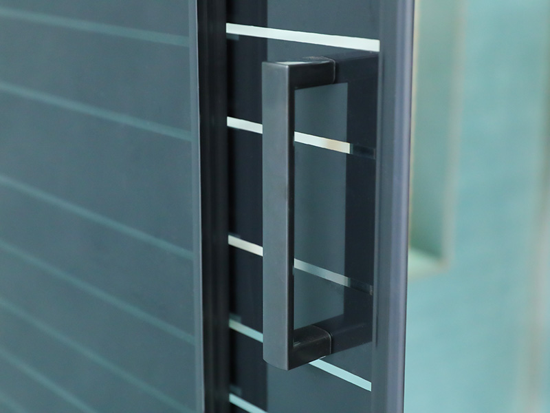 SQ Black Aluminium Profile Square Sliding Shower Enclosure Dengan Pegangan Lubang Ganda SQ Black Aluminium Profile Square Sliding Shower Enclosure Dengan Pegangan Lubang Ganda