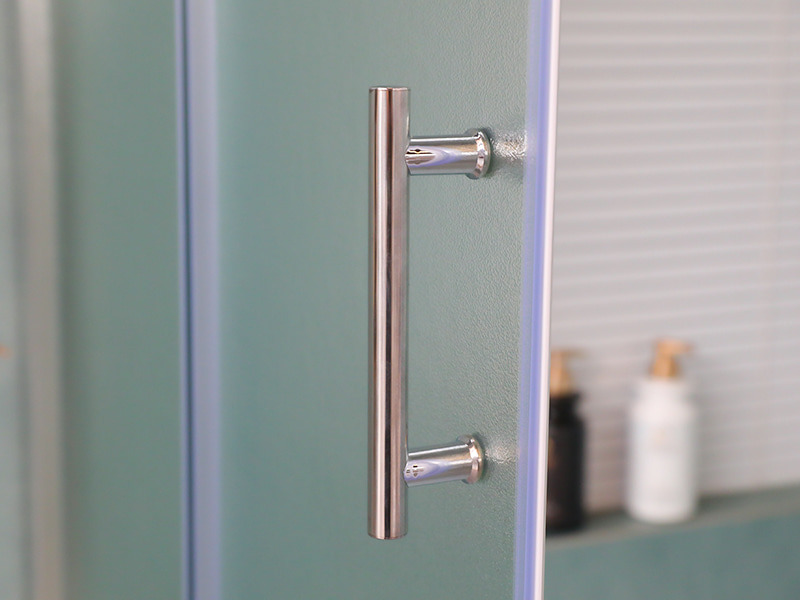 RE Sliding Shower Enclosusre, Kaca Tempered Matt, Profil Aluminium Krom, Pegangan Lubang Ganda, Dengan Baki RE Sliding Shower Enclosusre, Kaca Tempered Matt, Profil Aluminium Krom, Pegangan Lubang Ganda, Dengan Baki