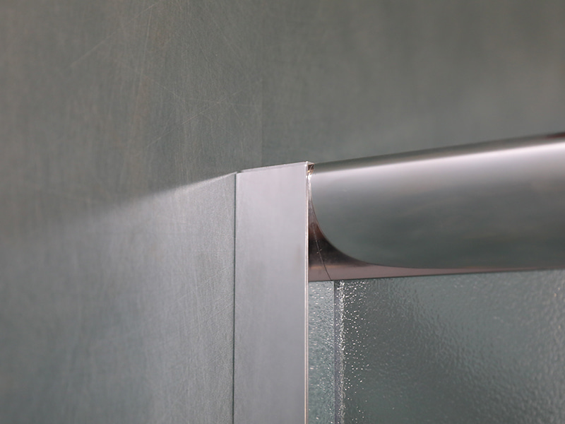 RE Sliding Shower Enclosusre, Kaca Tempered Matt, Profil Aluminium Krom, Pegangan Lubang Ganda, Dengan Baki RE Sliding Shower Enclosusre, Kaca Tempered Matt, Profil Aluminium Krom, Pegangan Lubang Ganda, Dengan Baki