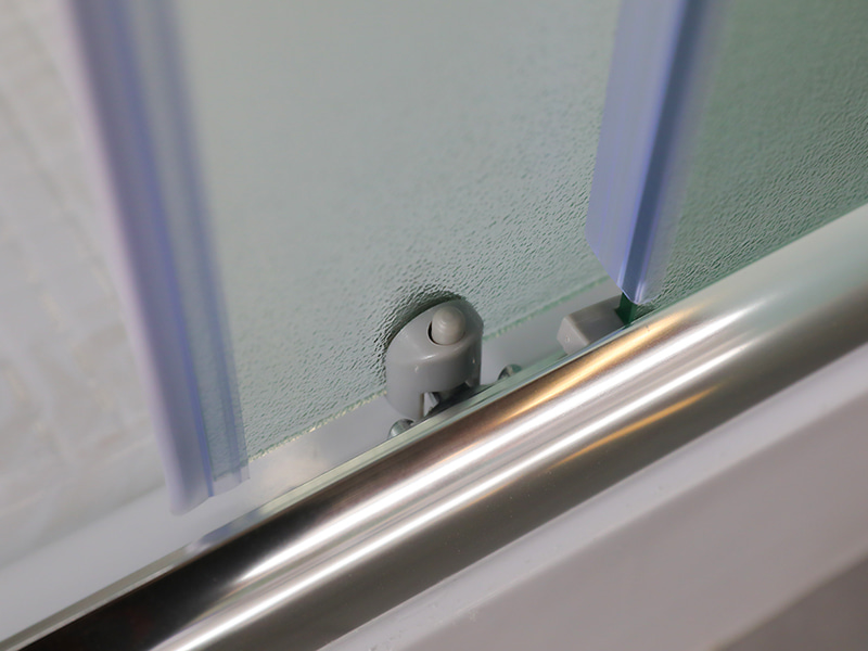 RE Sliding Shower Enclosusre, Kaca Tempered Matt, Profil Aluminium Krom, Pegangan Lubang Ganda, Dengan Baki RE Sliding Shower Enclosusre, Kaca Tempered Matt, Profil Aluminium Krom, Pegangan Lubang Ganda, Dengan Baki