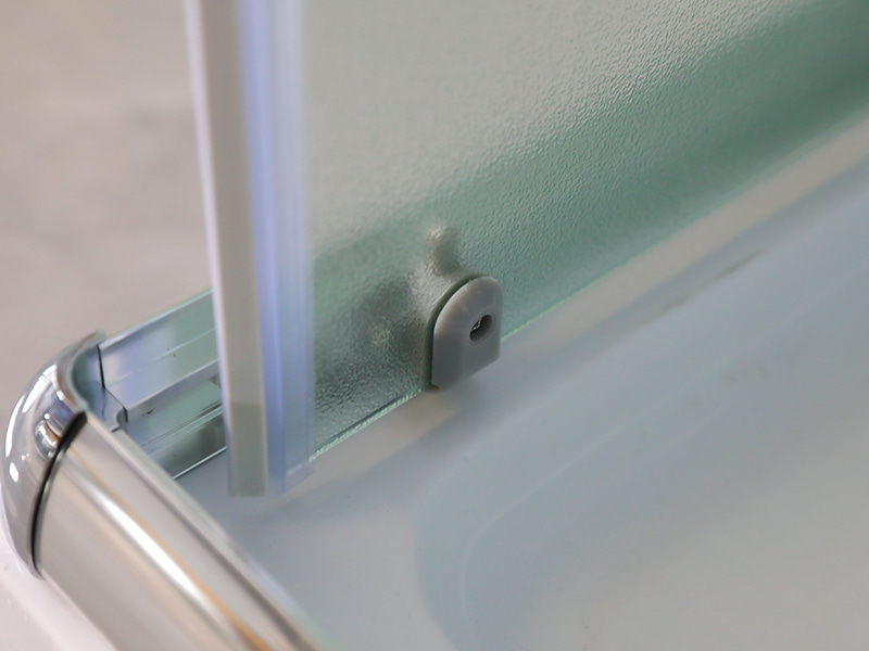 RE Sliding Shower Enclosusre, Kaca Tempered Matt, Profil Aluminium Krom, Pegangan Lubang Ganda, Dengan Baki RE Sliding Shower Enclosusre, Kaca Tempered Matt, Profil Aluminium Krom, Pegangan Lubang Ganda, Dengan Baki