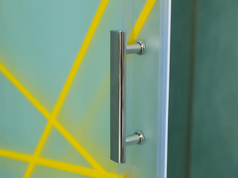 RE Sliding Shower Enclosusre, Kaca Tempered Matt Dengan Pencetakan, Profil Aluminium Emas, Pegangan Lubang Ganda, Dengan Baki RE Sliding Shower Enclosusre, Kaca Tempered Matt Dengan Pencetakan, Profil Aluminium Emas, Pegangan Lubang Ganda, Dengan Baki