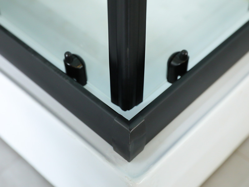 Kaca Tempered Bening SQ Dengan Penutup Pancuran Geser Pencetakan Kaca Tempered Bening SQ Dengan Penutup Pancuran Geser Pencetakan