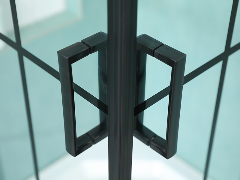 Kaca Tempered Bening SQ Dengan Penutup Pancuran Geser Pencetakan Kaca Tempered Bening SQ Dengan Penutup Pancuran Geser Pencetakan