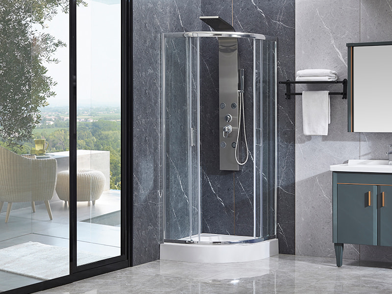 SE Chrome Aluminium Profile Sliding Shower Enclosure Untuk Kamar Mandi SE Chrome Aluminium Profile Sliding Shower Enclosure Untuk Kamar Mandi