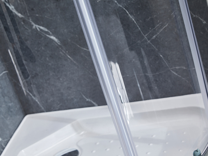 SE Chrome Aluminium Profile Sliding Shower Enclosure Untuk Kamar Mandi SE Chrome Aluminium Profile Sliding Shower Enclosure Untuk Kamar Mandi